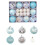 Blue Christmas Balls Set Shatterproof Plastic 26PCS 1