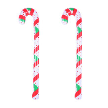 Christmas crutch-shaped inflatable balloon 2 pcs