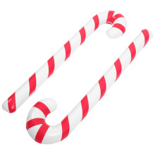 Kerst opblaasbare krukken ballon decoratie set 2 stuks