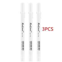 Vita överstrykningspennor 0,8 mm tunn spets 3-pack