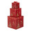 3er-Packung Weihnachtsgeschenkboxen mit Deckel 1