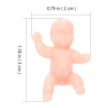 30-Pack Mini Plastic Baby Ornaments for Baby Showers