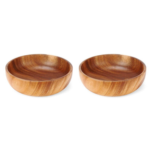 Träsalladsskål 23 cm, 2-pack