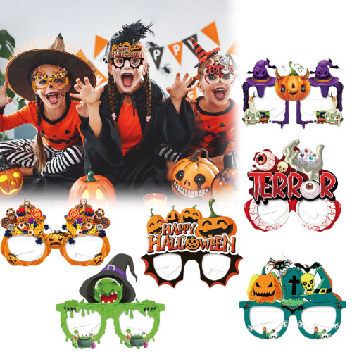 Läskiga Halloween-glasögon för barn, 12-pack