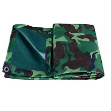 Waterproof Camouflage Tarpaulin 3x4M Reversible Heavy Duty Outdoor Tarp with UV Protection for Camping and Garden