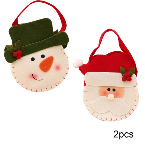 Flanelljulklappspåsar – Tomte, ren och snögubbe