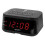 SHARP Digital Alarm Clock Midnight Black Red LED USB 1
