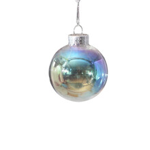 Clear Plastic Christmas Baubles 3.9 in 1 Pack