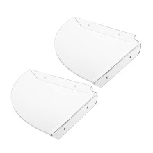 Étagère d'angle murale flottante en acrylique (2 pièces)