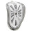 Surreal Melting Wall Clock – Plastic – Silver 1