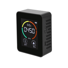 CO2-detector voor het bewaken van de binnenluchtkwaliteit, luchtkwaliteitsmonitor met TVOC-sensor en temperatuur- en vochtigheidssensor, digitale