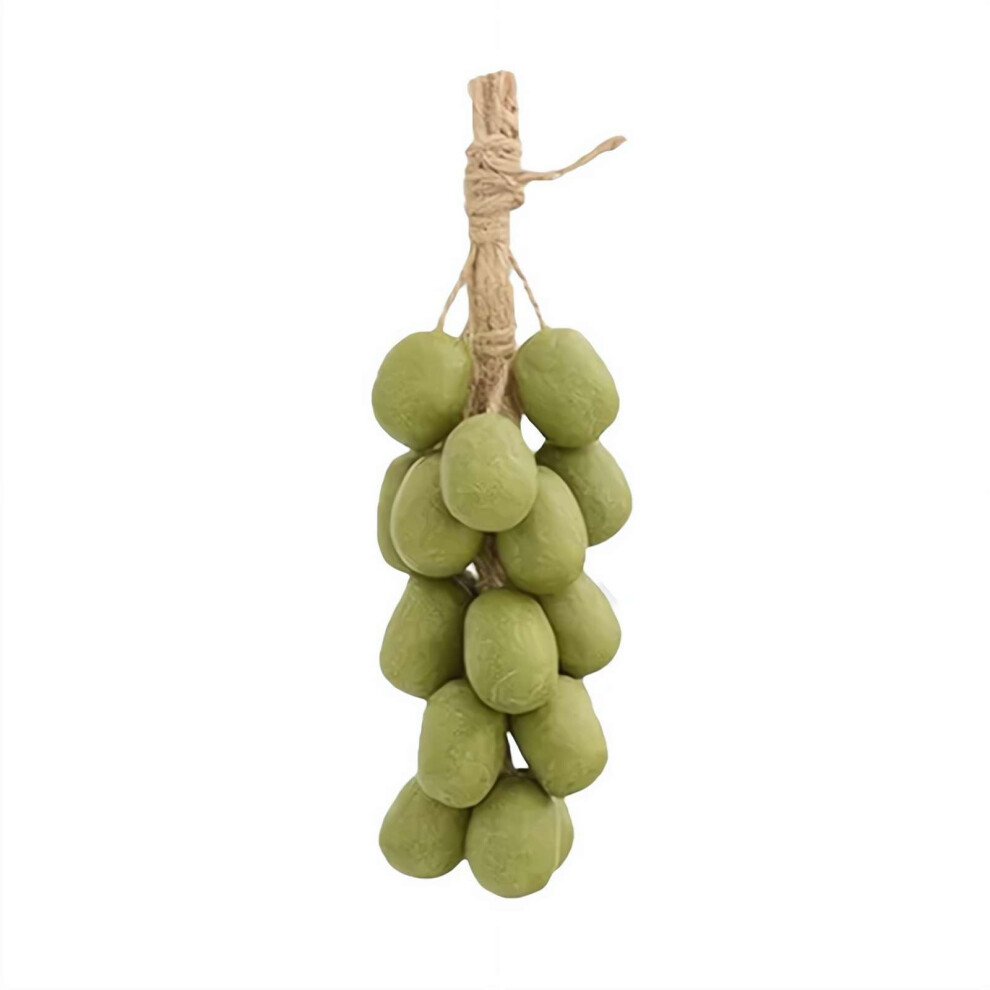 Green Handmade Soap On A Rope Natural Grape Cluster Shape Cold Process Moisturizing Bath Bar Gift