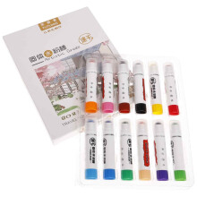 Abwaschbare Gouache-Stifte für Kleinkinder, 12 Farben, für Kinder im Vorschulalter und Kleinkindalter, Kunst- und Bastelsets für die frühe Bildung