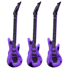 Accessoires de guitare gonflables, couleurs assorties, lot de 3