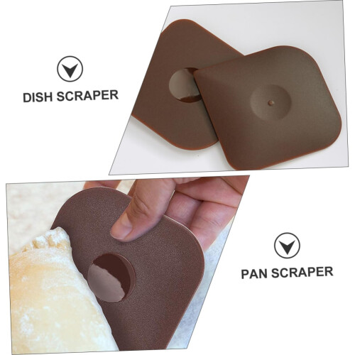4pcs NonScratch Cake Scraper Set Polycarbonate Pan Scraper Tools for Baking and Cleaning 1