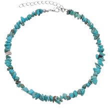 Γυναικείο κολιέ choker σε χρώμα boho, τιρκουάζ, ακανόνιστο, τιρκουάζ, κοντές αλυσίδες