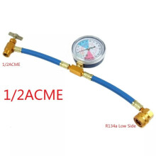 R134a Car AC Refill Kit with Pressure Gauge - Professional Recharge Tool