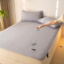 Waterproof Twin Mattress Protector Gray, Breathable Soft Noiseless Pad Cover for Bedroom Dorm Use