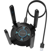 Netzwerkadapter - SVATV - AX5400 - WiFi 6E Tri-Band 2,4/5/6 GHz - 4 Antennen 5 dBi - USB 3.0