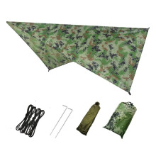Waterproof Camping Tarp Rain Fly Shelter for Hammock Outdoor Travel Hiking Backpacking (Camouflage 300x300cm)