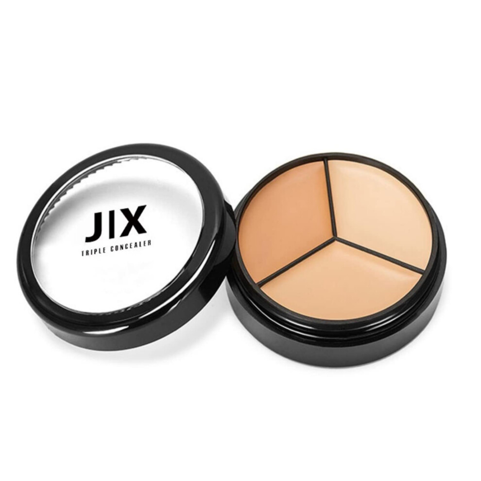 Cream Full Coverage 3 Color Concealer Palette With Triple Shade Correction And LongâLasting Moisture