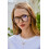 Blue Light Blocking Glasses Leopard Frame Eyeglasses Oversized Clear Square Computer Style 54mm 2