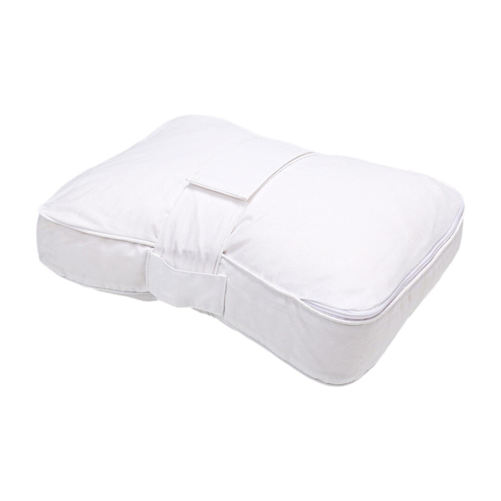 Leg Pillow for Side Sleepers Memory Foam Knee Support Cushion for Back and Hip Pain Relief White