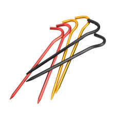 6pcs Aluminum Tent Stakes Camping Pegs Lightweight Rustproof Windproof Secure Anchoring Outdoor Use