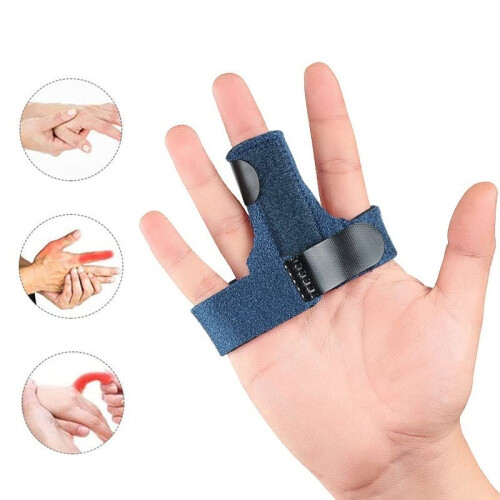 Adjustable Aluminum Finger Splint for Trigger Finger Support and Arthritis Relief, Grey 2