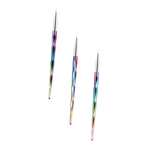 3Pcs Nail Art Drawing Pen Set, Precise Control Manicure Design Tool for Creative DIY Nails