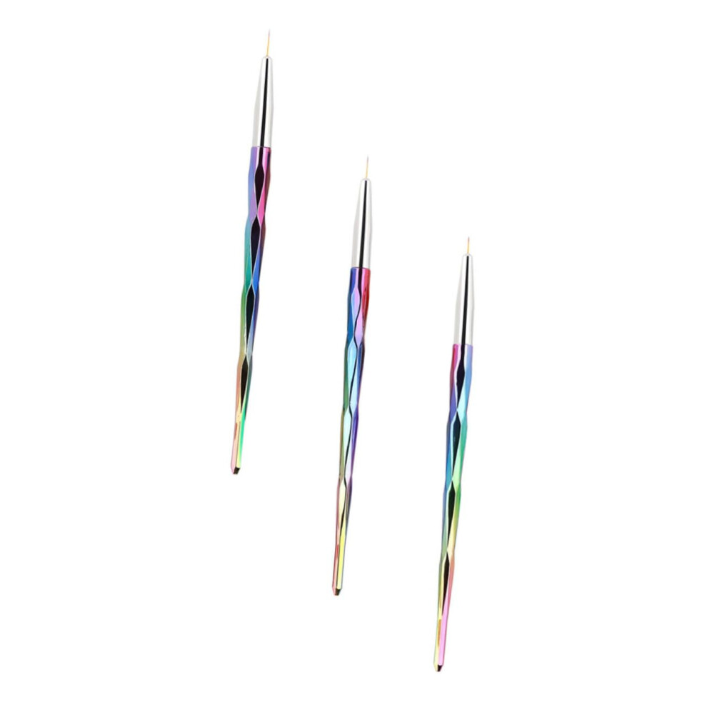 3Pcs Nail Art Drawing Pen Set, Precise Control Manicure Design Tool for Creative DIY Nails