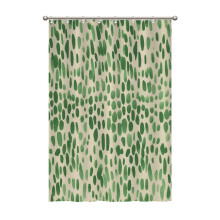 Peridot Green Waterproof Fabric Shower Curtain 47x71 Inch with Hooks Set for Bathroom Decor