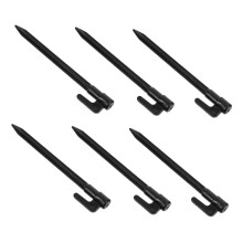 50pcs Plastic Tent Pegs Threaded Camping Stakes for Outdoor Tents Windproof Reusable Anchors