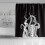 Waterproof Polyester Shower Curtain 65x72 Inch Octopus Design Bathroom Decor with Hooks Black Background 2