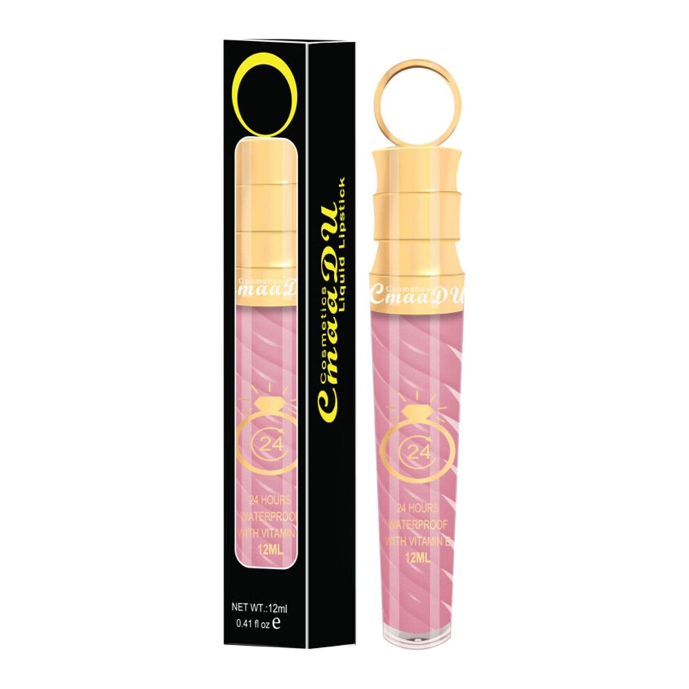 Waterproof Long Lasting Lipstick and Moisturizing Matte Lip Gloss, Non Fading Silky Satin Lip Color, Bunny Edition