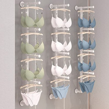 White Metal Wall Mounted Garment Rack, 3 Piece Clothing Rod Organizer Set for Boutique and Bathroom
