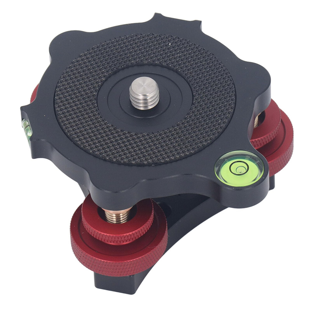 3 Axis Tripod Leveling Base Camera Leveler Aluminum Alloy With Bubble Level For Macro Photography 9045646736464
