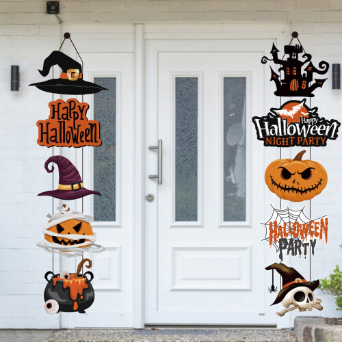 Τρομακτικό, χαρούμενο Halloween διακοσμητικό, οικολογικό χαρτί εσωτερικής 2