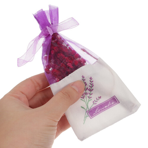 30 stk. lilla lavendel poseposer – organza & 2