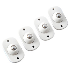 Self Adhesive Caster Wheels 120pcs for Furniture and Storage Boxes, 360 Swivel Smooth Rolling Design