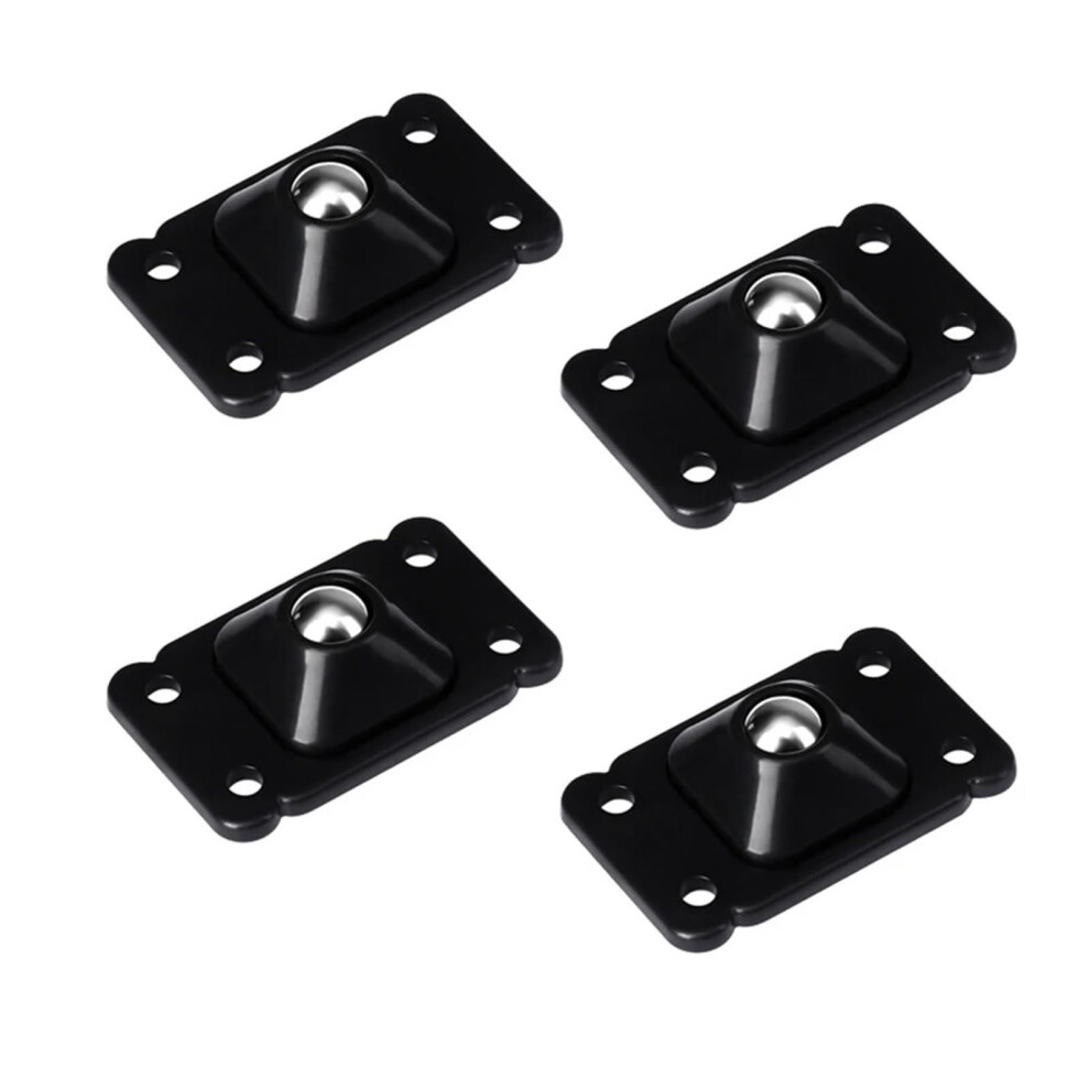 Adhesive Caster Wheels 80Pcs Self Adhesive Mini Swivel Wheels 360 For Trash Can Storage Box Furniture Black 9045646736730