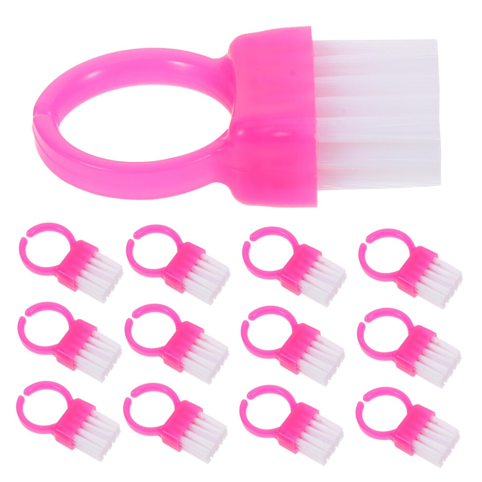 100pcs Plastic Nail Cleaning Brush with Deep Cleaning Bristles for Manicure and Pedicure