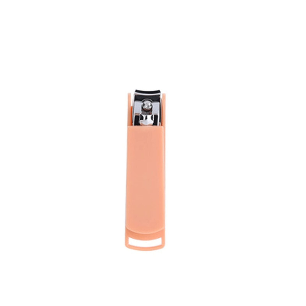Stainless Steel Nail Clipper Large Angled Mouth With Splashproof Cover for Precise Household Trimming
