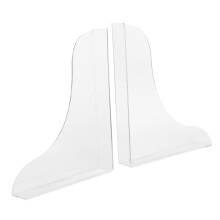 2pcs Transparent Acrylic Shower and Sink Splash Guards Bathroom Water Barrier Easy Installation Clear Design