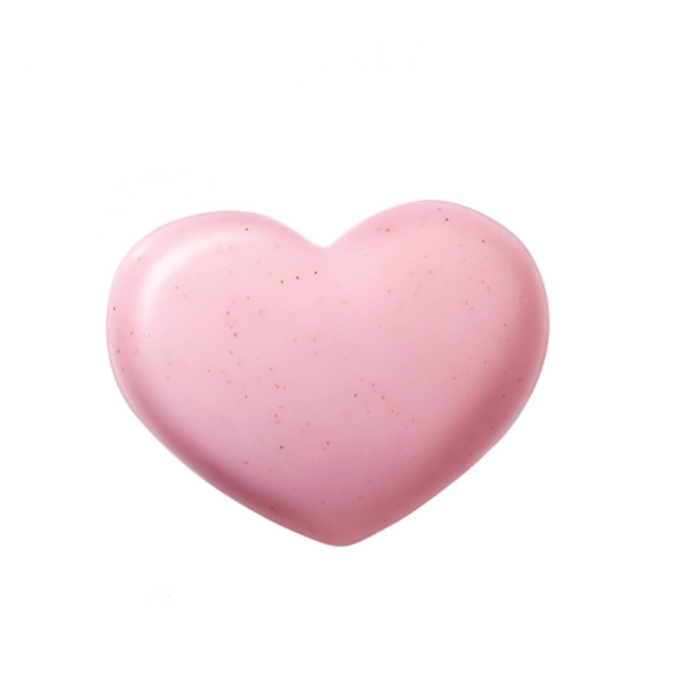 Pink Heart Handmade Soap Gentle Exfoliating Clean Whitening Brightening Body Soap Gift Size