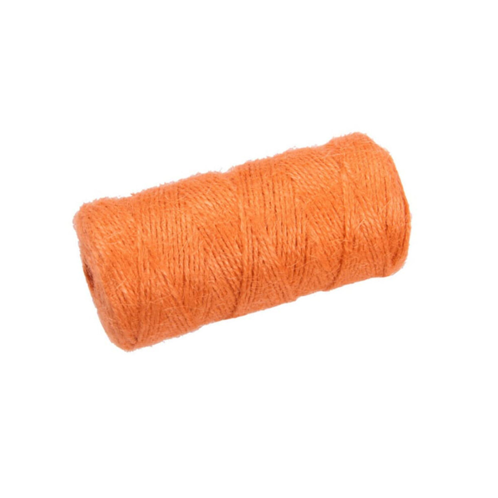 Bright Orange Hemp Rope 100M For Diy Crafts Gardening And Festive Decoration Reusable Twine String 9351714932806