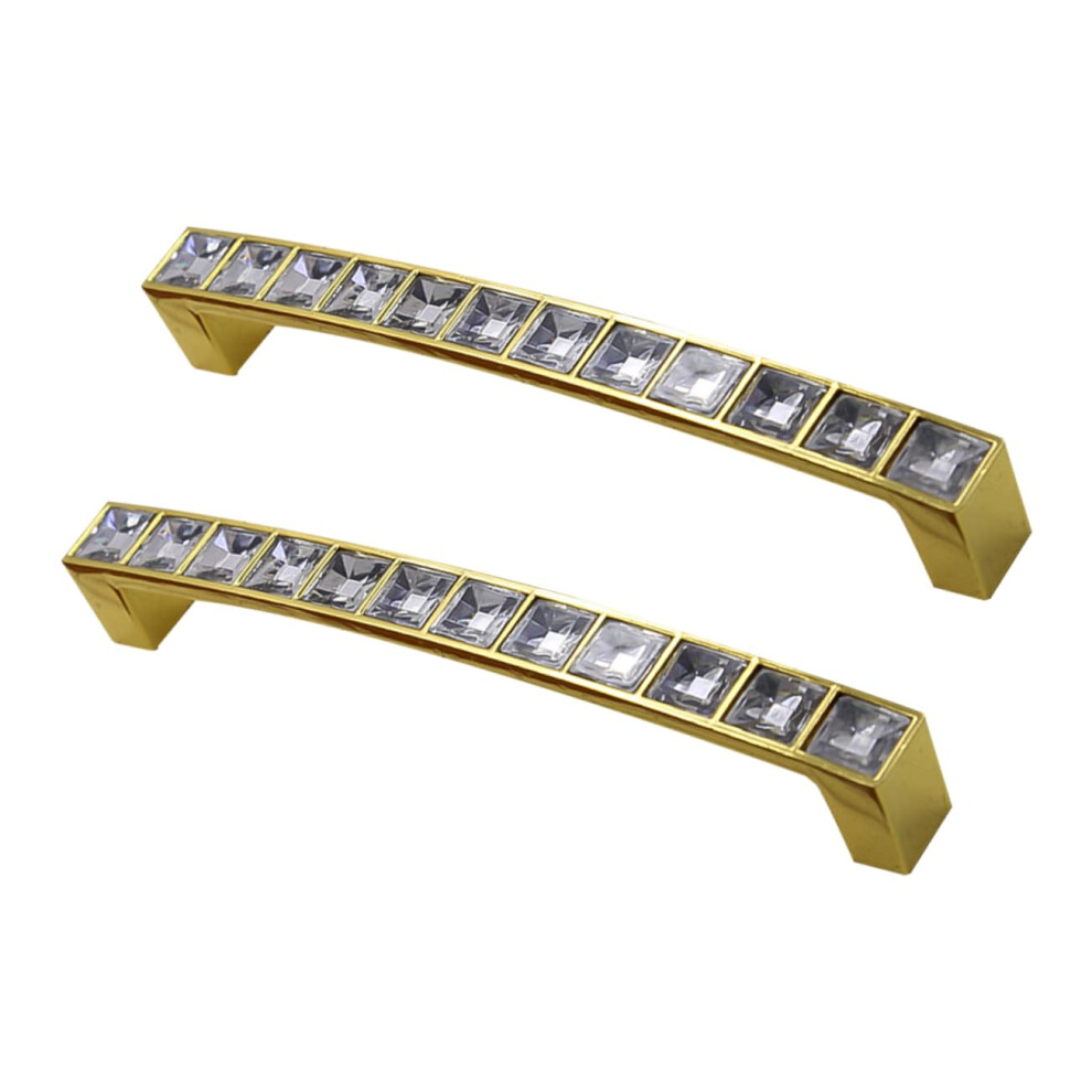 Gold Crystal Cabinet Knobs And Drawer Pulls With Real Crystal Sparkle, Modern Gold Finish, Easy Diy Installation 9351714932899