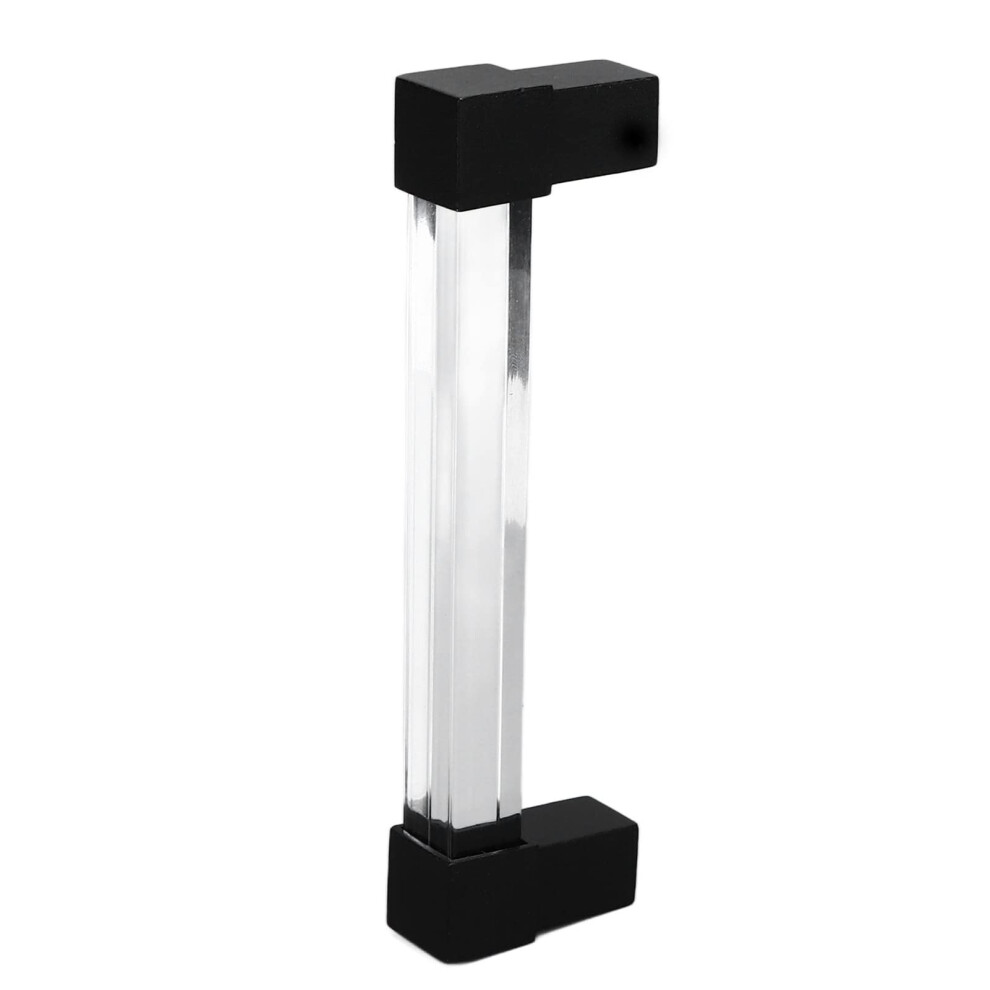 Crystal Acrylic Cabinet Handles 128Mm Black Â Modern Decorative Drawer Pulls With Durable Metal Core 9351714932950