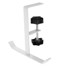 Under Desk Hook for Bags and Headphones, Adjustable Metal Hanger, Space Saver for Study or Office