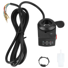 Acelerador de polegar revolucionário, controle de velocidade para scooters e bicicletas elétricas; guidão de 22 mm (7/8"), à prova d'água,